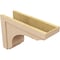 Ekena Millwork 10"W x 30"D x 20"H Classic Warren Rough Cedar Woodgrain TimberThane Corbel, Primed Tan CORUR10X30X20WARRCPR - alternate 2